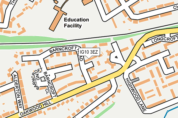 IG10 3EZ map - OS OpenMap – Local (Ordnance Survey)