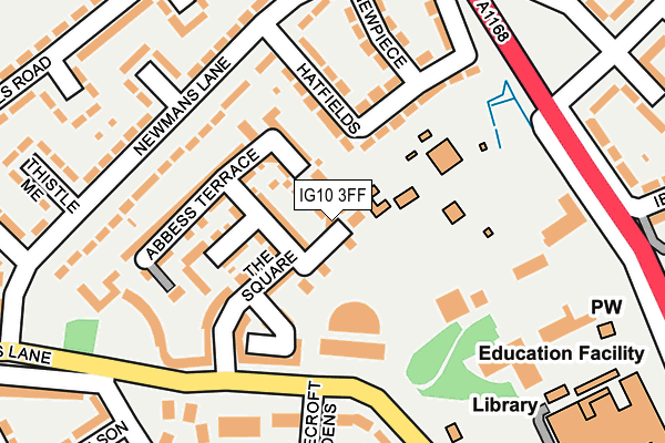 IG10 3FF map - OS OpenMap – Local (Ordnance Survey)