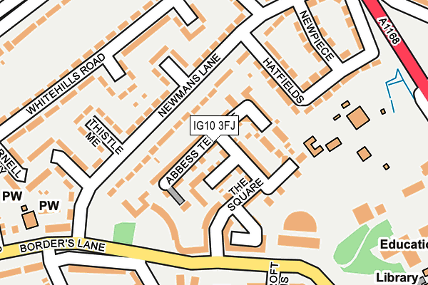 IG10 3FJ map - OS OpenMap – Local (Ordnance Survey)