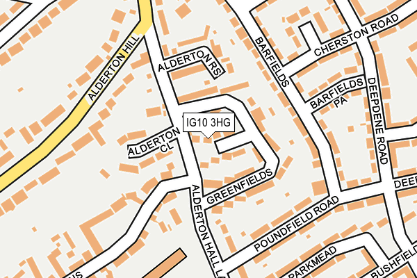 IG10 3HG map - OS OpenMap – Local (Ordnance Survey)