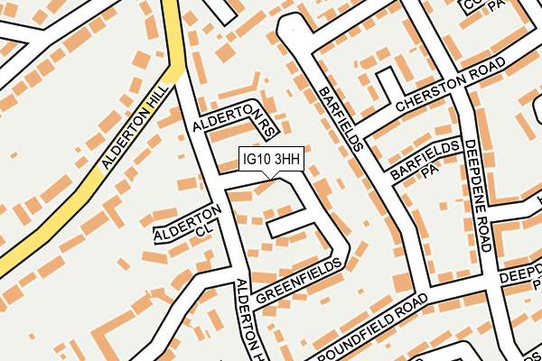 IG10 3HH map - OS OpenMap – Local (Ordnance Survey)