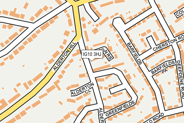 IG10 3HJ map - OS OpenMap – Local (Ordnance Survey)