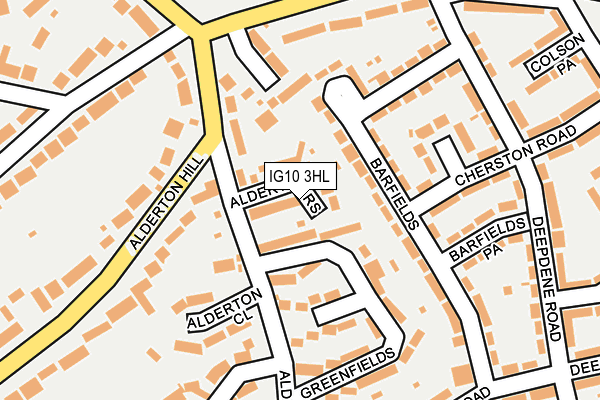IG10 3HL map - OS OpenMap – Local (Ordnance Survey)