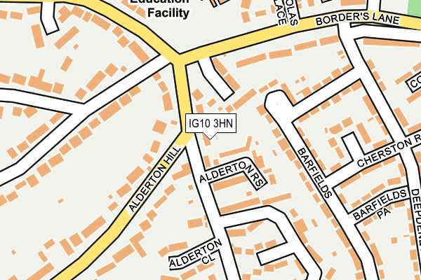 IG10 3HN map - OS OpenMap – Local (Ordnance Survey)