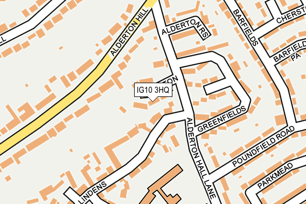 IG10 3HQ map - OS OpenMap – Local (Ordnance Survey)