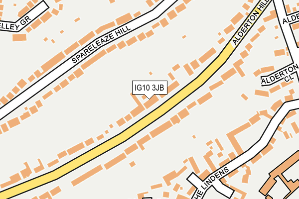 IG10 3JB map - OS OpenMap – Local (Ordnance Survey)