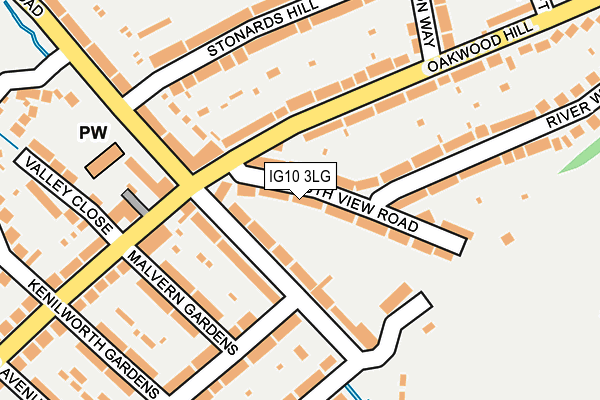 IG10 3LG map - OS OpenMap – Local (Ordnance Survey)