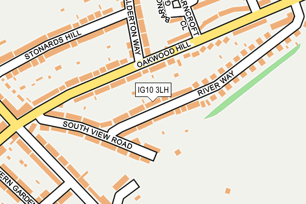 IG10 3LH map - OS OpenMap – Local (Ordnance Survey)