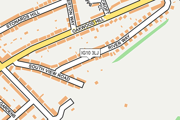 IG10 3LJ map - OS OpenMap – Local (Ordnance Survey)