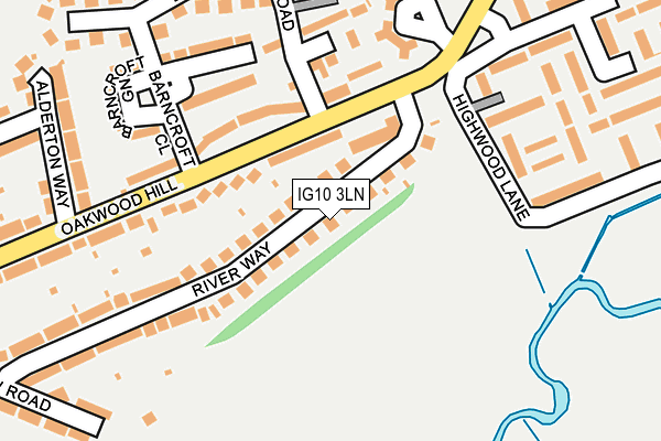 IG10 3LN map - OS OpenMap – Local (Ordnance Survey)