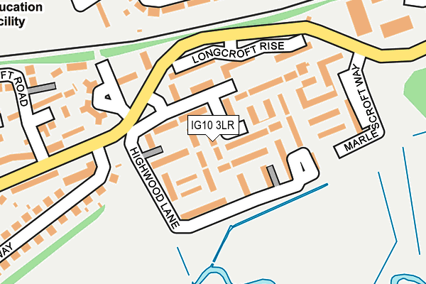 IG10 3LR map - OS OpenMap – Local (Ordnance Survey)