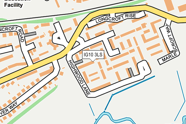 IG10 3LS map - OS OpenMap – Local (Ordnance Survey)