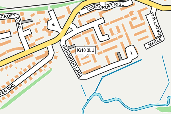 IG10 3LU map - OS OpenMap – Local (Ordnance Survey)