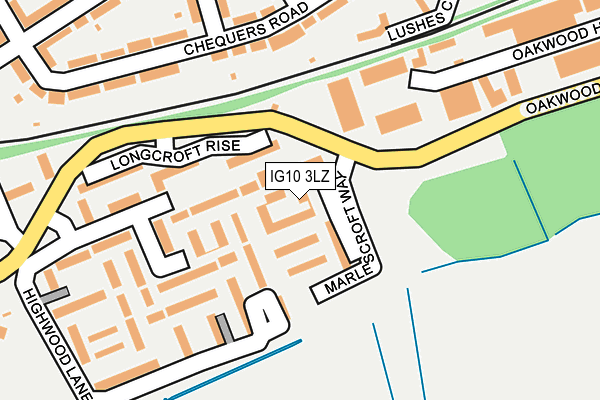 IG10 3LZ map - OS OpenMap – Local (Ordnance Survey)