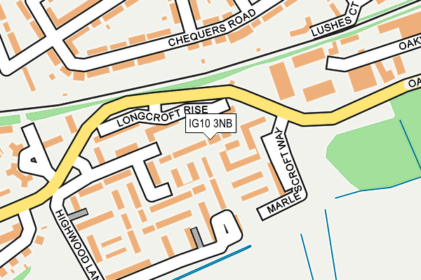 IG10 3NB map - OS OpenMap – Local (Ordnance Survey)