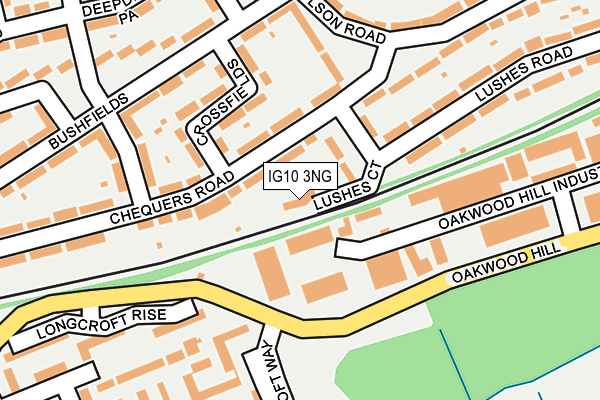 IG10 3NG map - OS OpenMap – Local (Ordnance Survey)