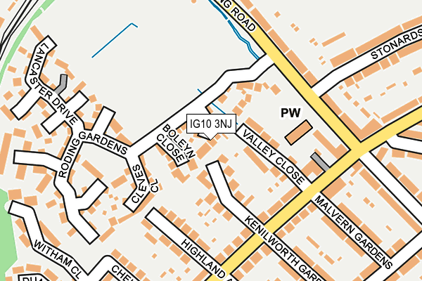 IG10 3NJ map - OS OpenMap – Local (Ordnance Survey)