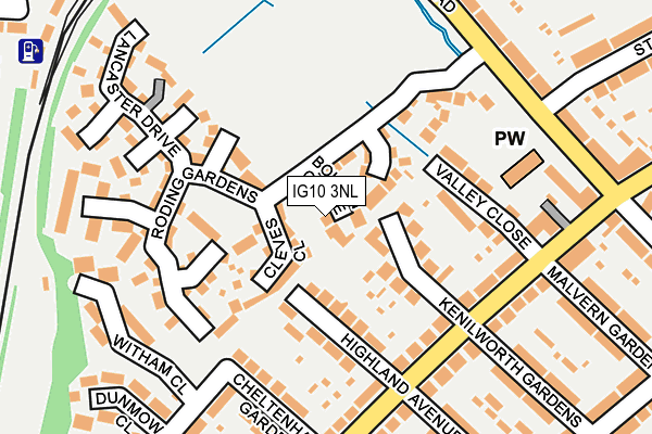 IG10 3NL map - OS OpenMap – Local (Ordnance Survey)