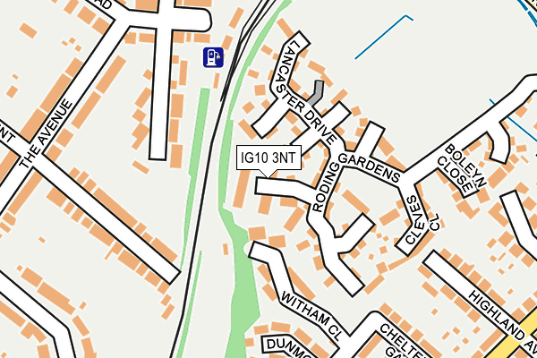 IG10 3NT map - OS OpenMap – Local (Ordnance Survey)