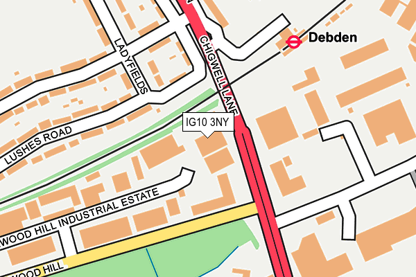 IG10 3NY map - OS OpenMap – Local (Ordnance Survey)