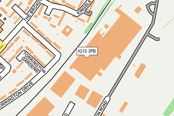IG10 3PB map - OS OpenMap – Local (Ordnance Survey)