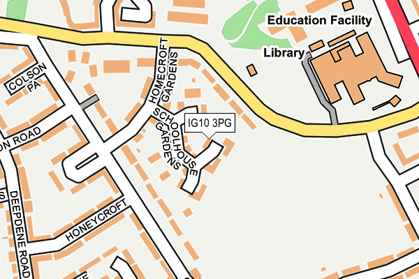 IG10 3PG map - OS OpenMap – Local (Ordnance Survey)