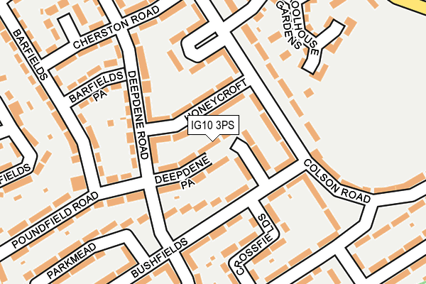IG10 3PS map - OS OpenMap – Local (Ordnance Survey)