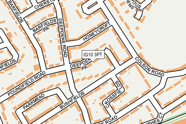 IG10 3PT map - OS OpenMap – Local (Ordnance Survey)