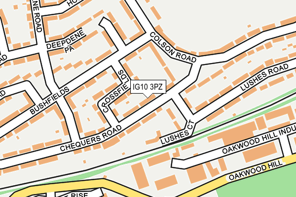 IG10 3PZ map - OS OpenMap – Local (Ordnance Survey)