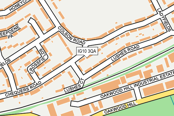 IG10 3QA map - OS OpenMap – Local (Ordnance Survey)