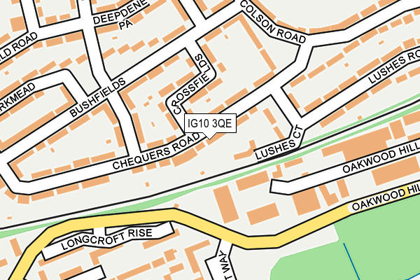 IG10 3QE map - OS OpenMap – Local (Ordnance Survey)