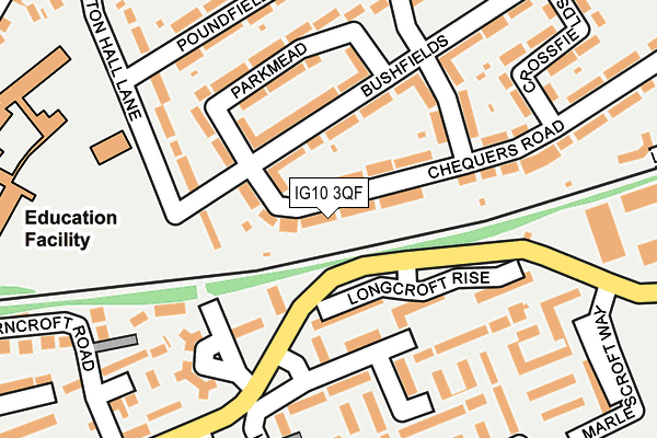 IG10 3QF map - OS OpenMap – Local (Ordnance Survey)