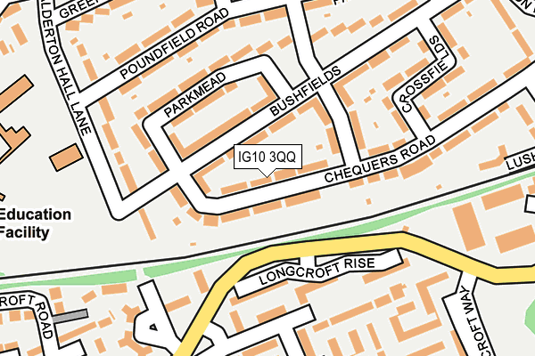 IG10 3QQ map - OS OpenMap – Local (Ordnance Survey)