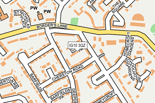 IG10 3QZ map - OS OpenMap – Local (Ordnance Survey)