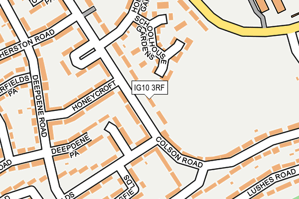 IG10 3RF map - OS OpenMap – Local (Ordnance Survey)