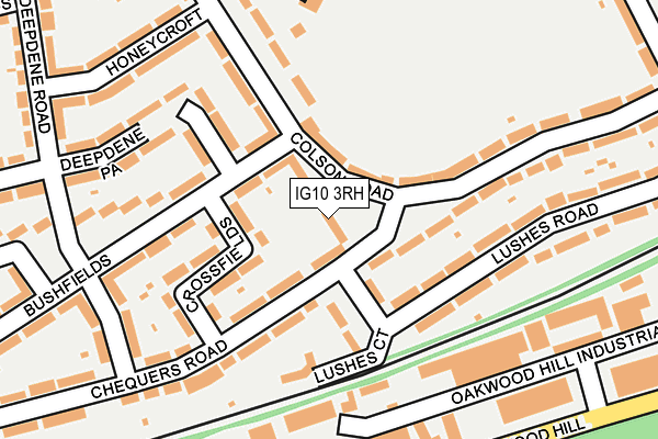 IG10 3RH map - OS OpenMap – Local (Ordnance Survey)