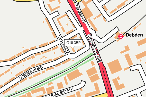 IG10 3RP map - OS OpenMap – Local (Ordnance Survey)