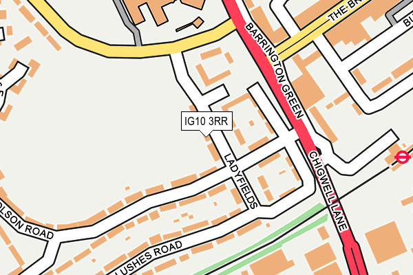 IG10 3RR map - OS OpenMap – Local (Ordnance Survey)
