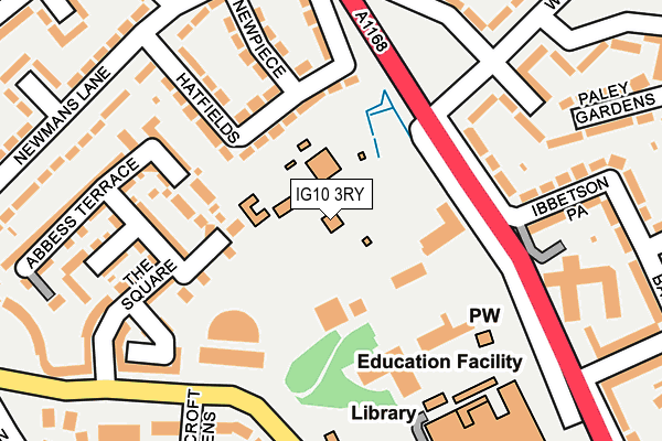 IG10 3RY map - OS OpenMap – Local (Ordnance Survey)