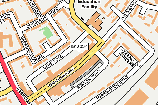 Map of BROADWAY KEBAB LTD at local scale