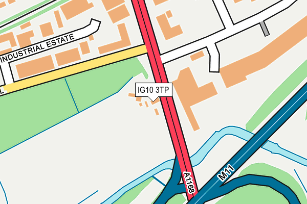 IG10 3TP map - OS OpenMap – Local (Ordnance Survey)