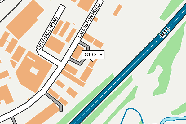 IG10 3TR map - OS OpenMap – Local (Ordnance Survey)