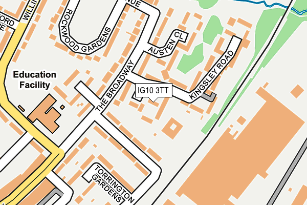 IG10 3TT map - OS OpenMap – Local (Ordnance Survey)
