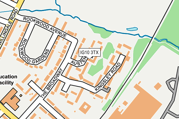 IG10 3TX map - OS OpenMap – Local (Ordnance Survey)