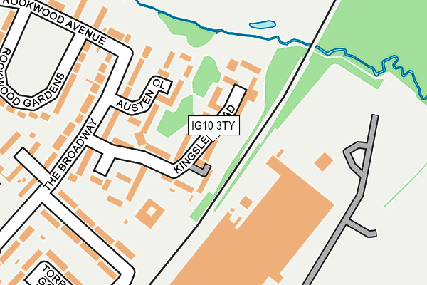IG10 3TY map - OS OpenMap – Local (Ordnance Survey)