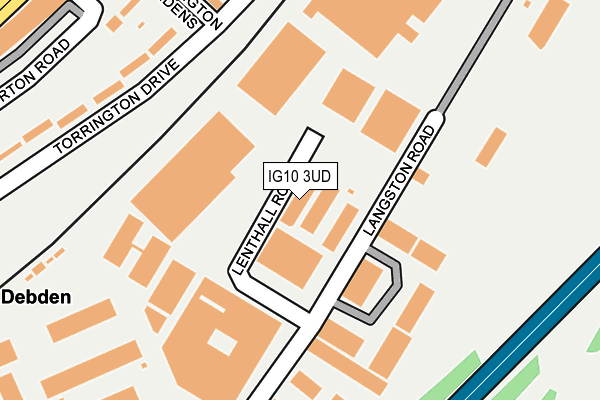 IG10 3UD map - OS OpenMap – Local (Ordnance Survey)