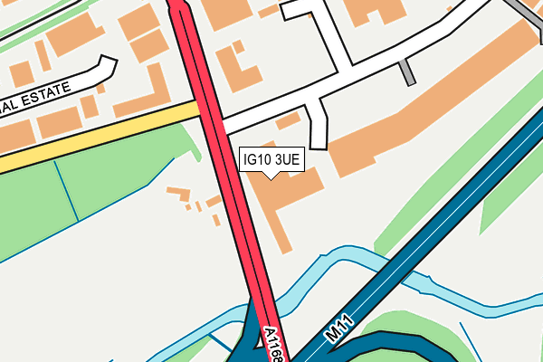 IG10 3UE map - OS OpenMap – Local (Ordnance Survey)
