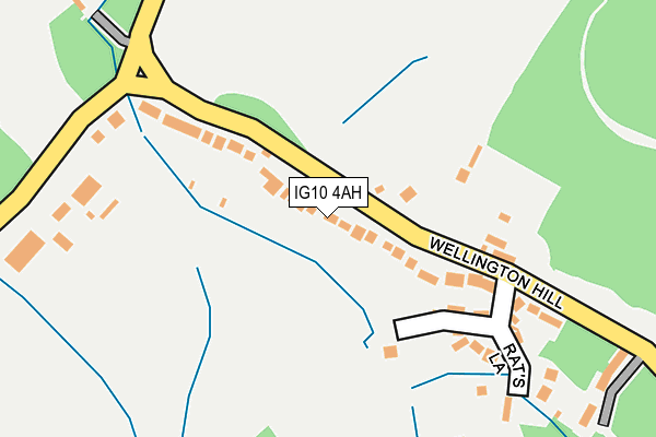 IG10 4AH map - OS OpenMap – Local (Ordnance Survey)