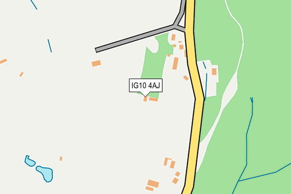 IG10 4AJ map - OS OpenMap – Local (Ordnance Survey)