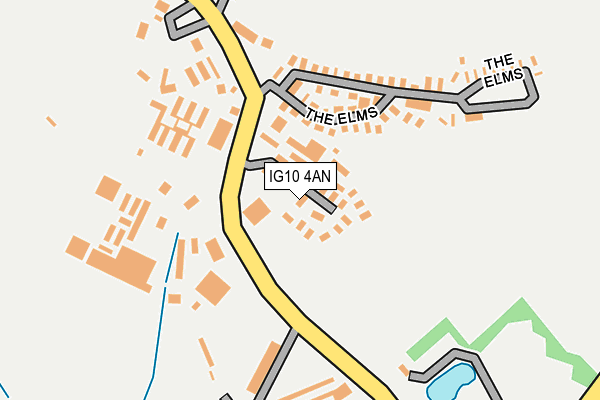 IG10 4AN map - OS OpenMap – Local (Ordnance Survey)